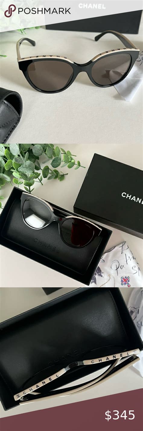 chanel sunglasses black and beige|authentic Chanel sunglasses.